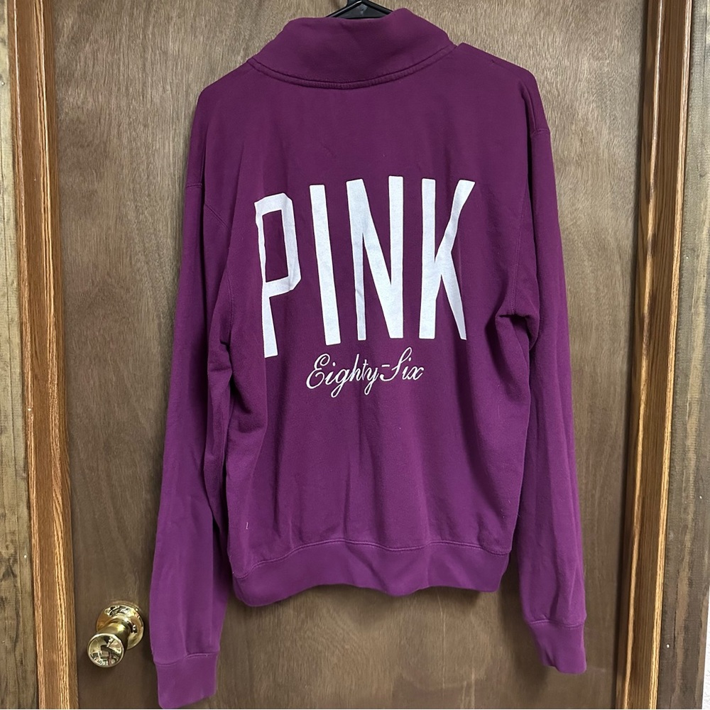 Victorias‎ Secret Pink Quarter Zip Sweatshirt Medium